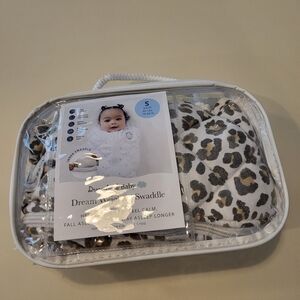 Dreamland Baby Dream Weighted Leopard Swaddle - Gray and Brown